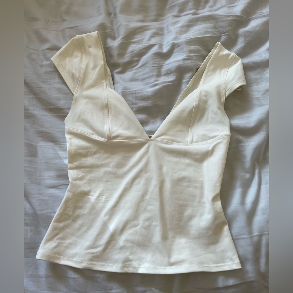 Free People Duo Corset Tank Cami in Ivory